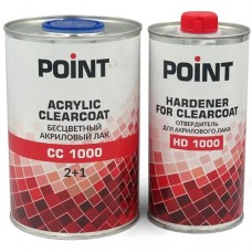 Автолак 2K акриловый POINT CC 1000 2+1 1л с отвердителем