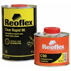 Автолак 2K акриловый Reoflex UHS Clear Rapid 90 RX C-07 1л с отвердителем