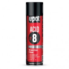 Грунт спрей U-POL ACID#8 (ACID/AL) 450мл серый протравливающий