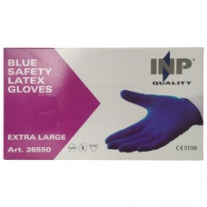 Перчатки INP 26550 размер XL синие малярные латексные 25 пар